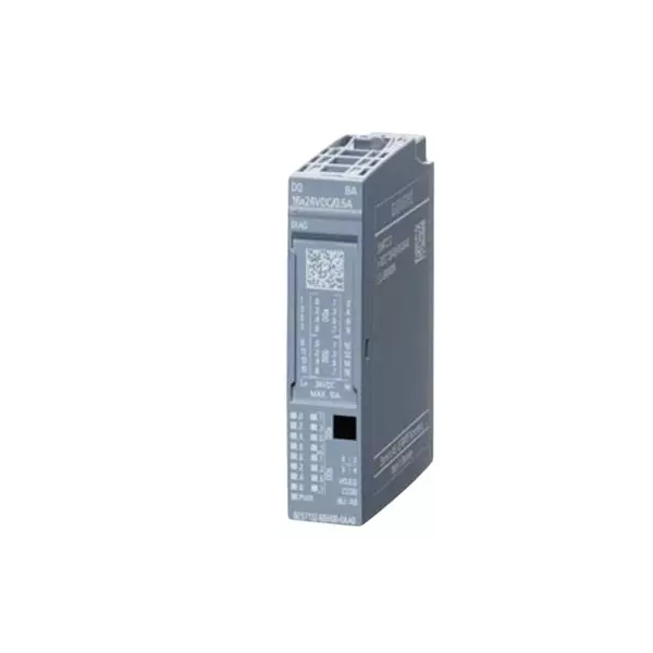 Siemens ET 200SP Series I/O Expansion Module DQ 16x24VDC/0.5A BA PU1 with 24 V DC Rating and 1 W Power Loss, 6ES71326BH000AA0