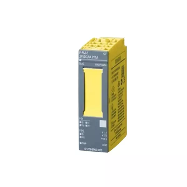 Siemens ET 200SP Series Fail Safe I/O Expansion Modules F-PM-E 24 V DC/8 A PPM ST with 24 V DC Rating and 5 W Power Loss, 6ES71366PA000BC0