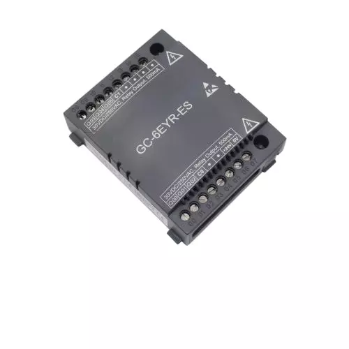 Mitsubishi Electric PLC GC Relay Output with 6 Relay Output 500 mA Current and 220 V AC / 30 V DC Power Supply, GC-6EYR-ES