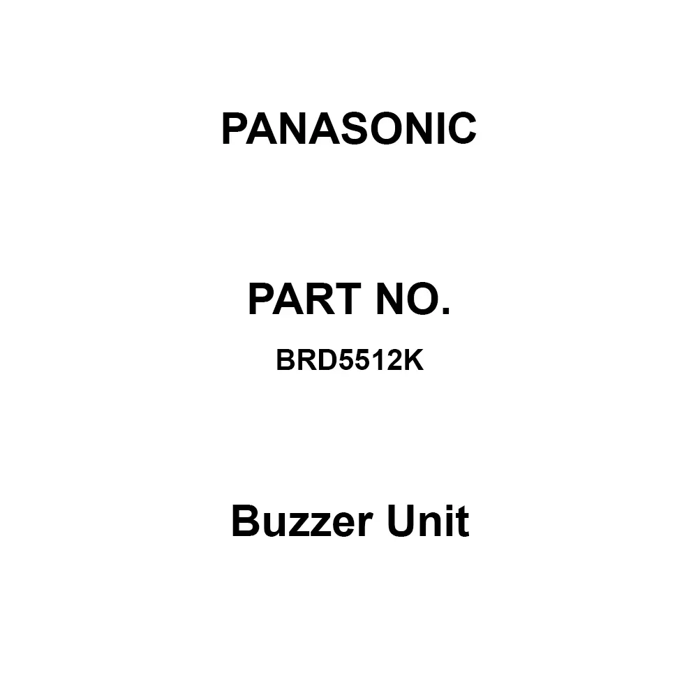 Panasonic Buzzer Unit AC 200 V Rated Voltage, BRD5512K