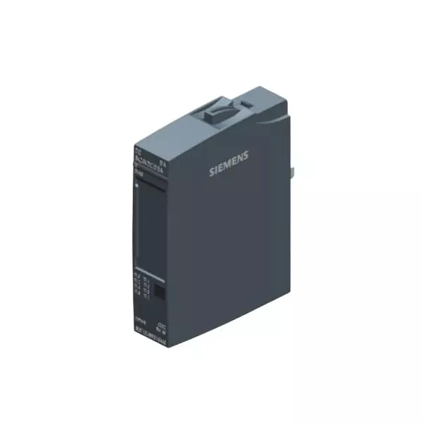 Siemens ET 200SP Series I/O Expansion Module DQ 8x24VDC/0.5A BA PU1 with 24 V DC Rating and 1 W Power Loss, 6ES71326BF010AA0
