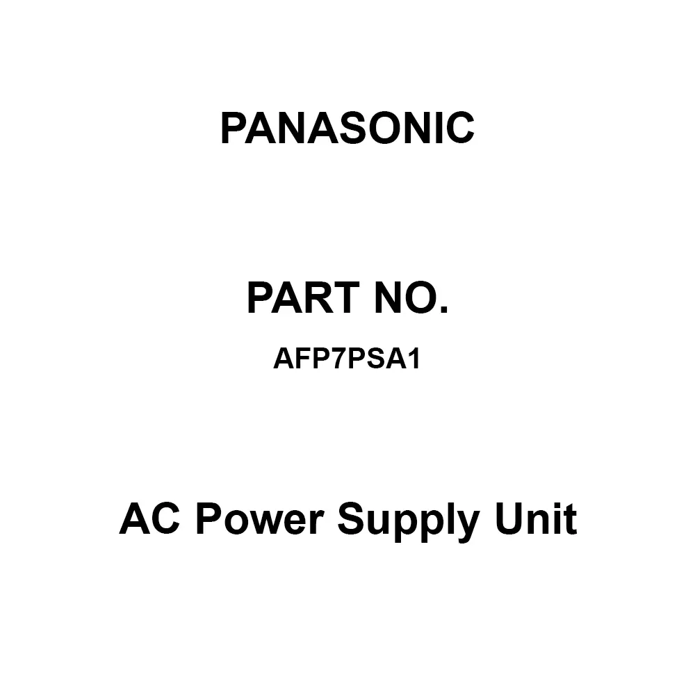 Panasonic AC Power Supply Unit 100 to 240 V AC, AFP7PSA1