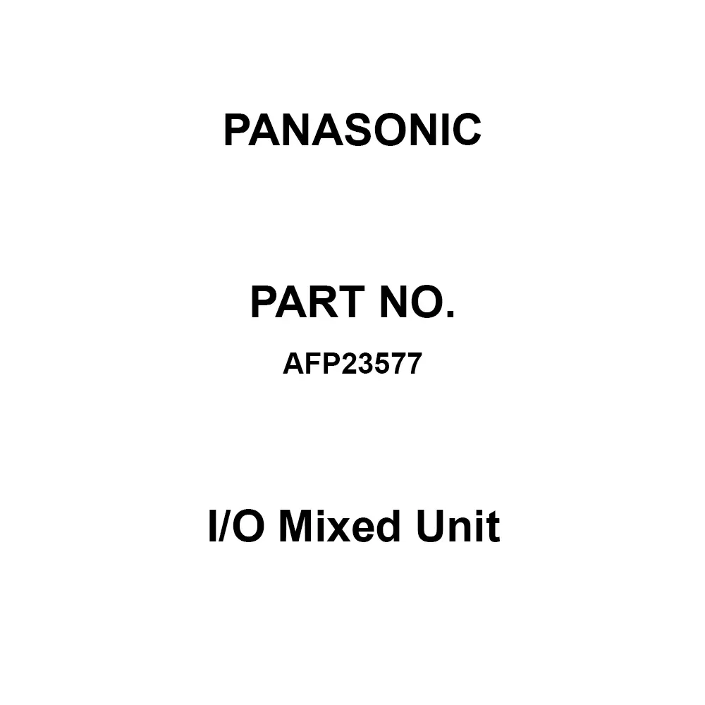 Panasonic I/O Mixed Unit32 inputs 32 outputs Connector, AFP23577
