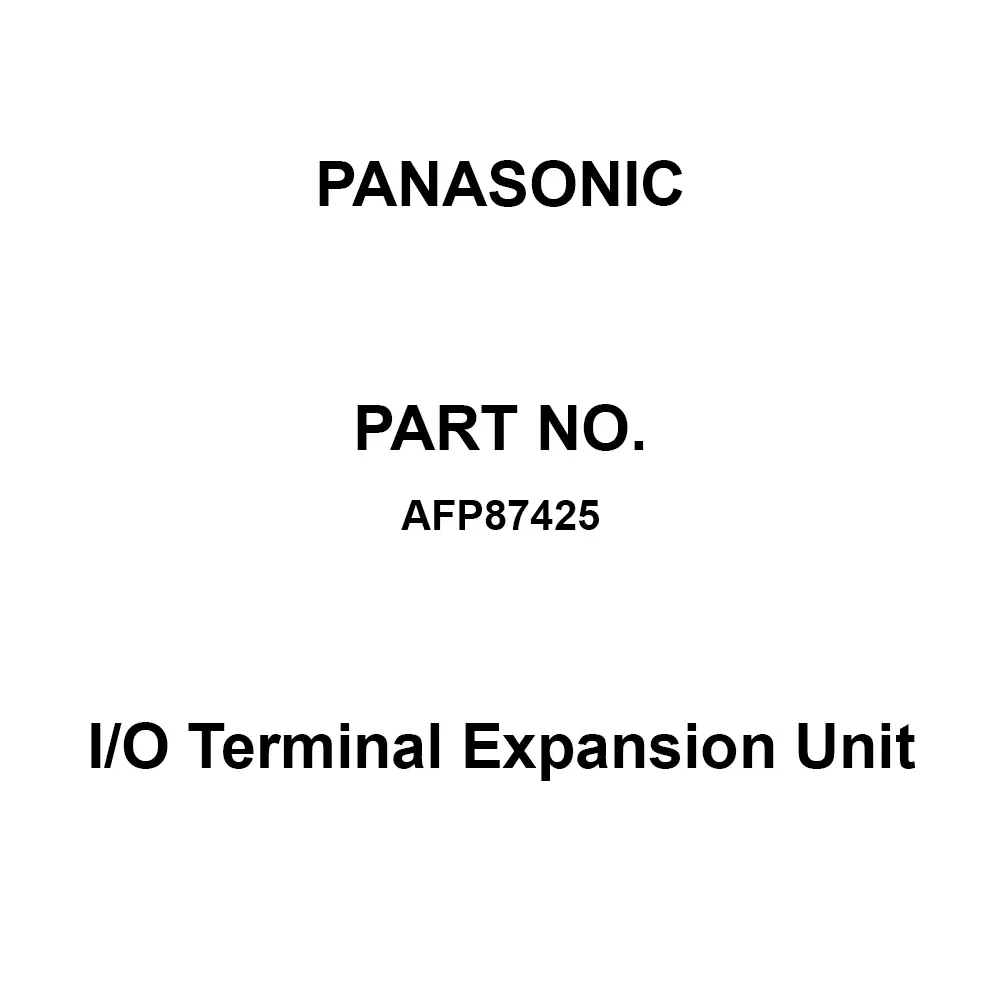 Panasonic I/O Terminal Expansion Unit DC 24 V Operation Voltage, AFP87425