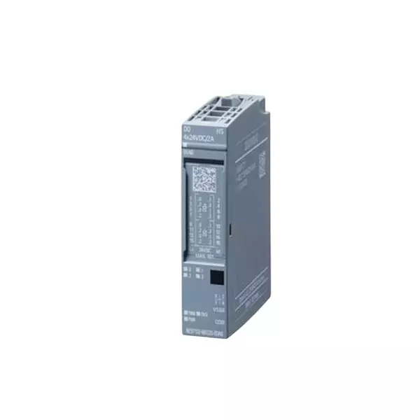 Siemens ET 200SP Series I/O Expansion Module DQ 4x24 V DC/2 A HS PU1 with 24 V DC Rating and 2.5 W Power Loss, 6ES71326BD200DA0