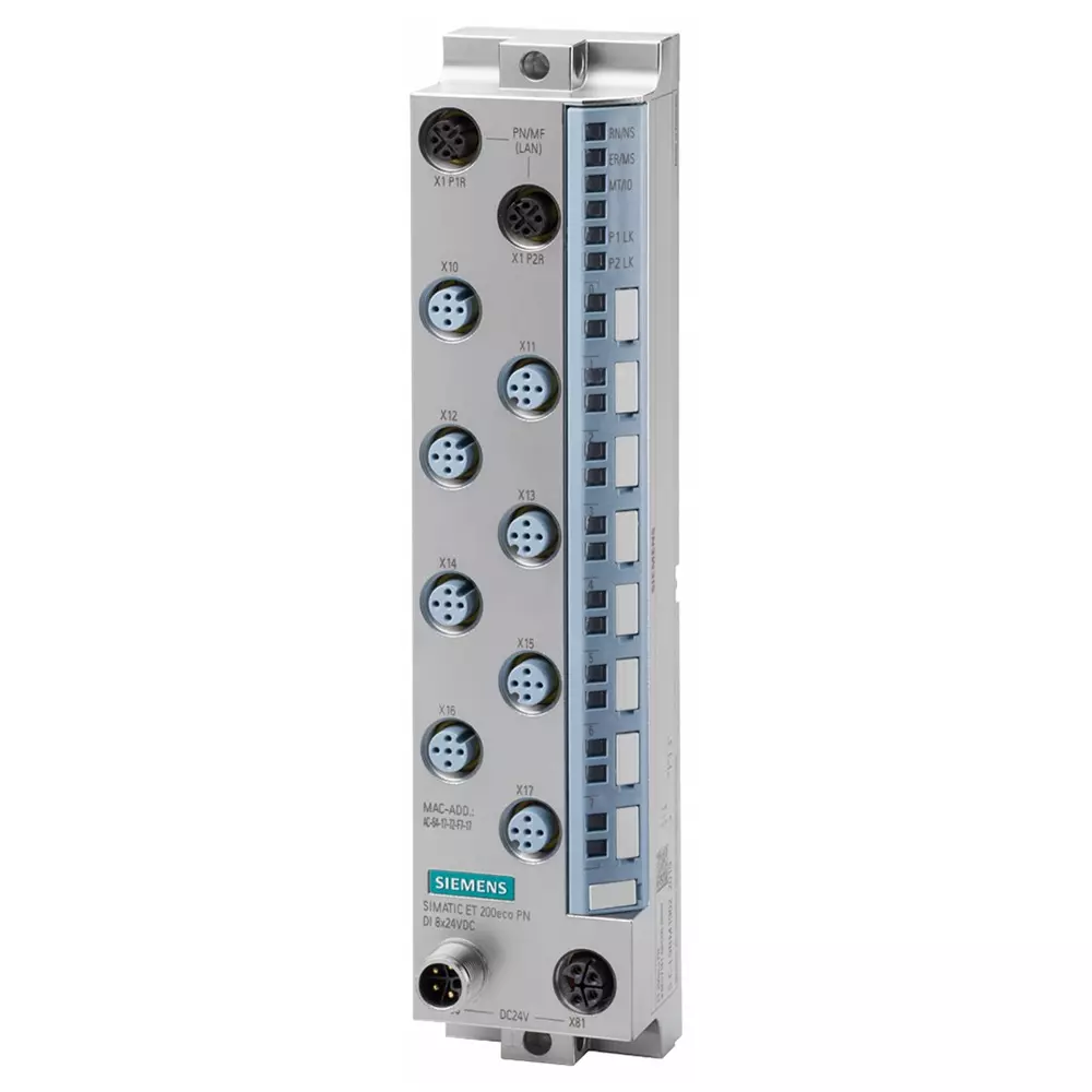 Siemens 6ES71 Series Digital I/O Module for Use with ET 200eco, Digital, 6ES7141-6BG00-0BB0