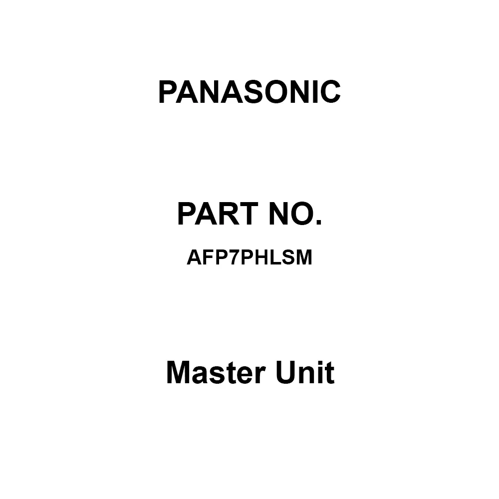 Panasonic Master Unit 6/12 Mbps Speed, AFP7PHLSM