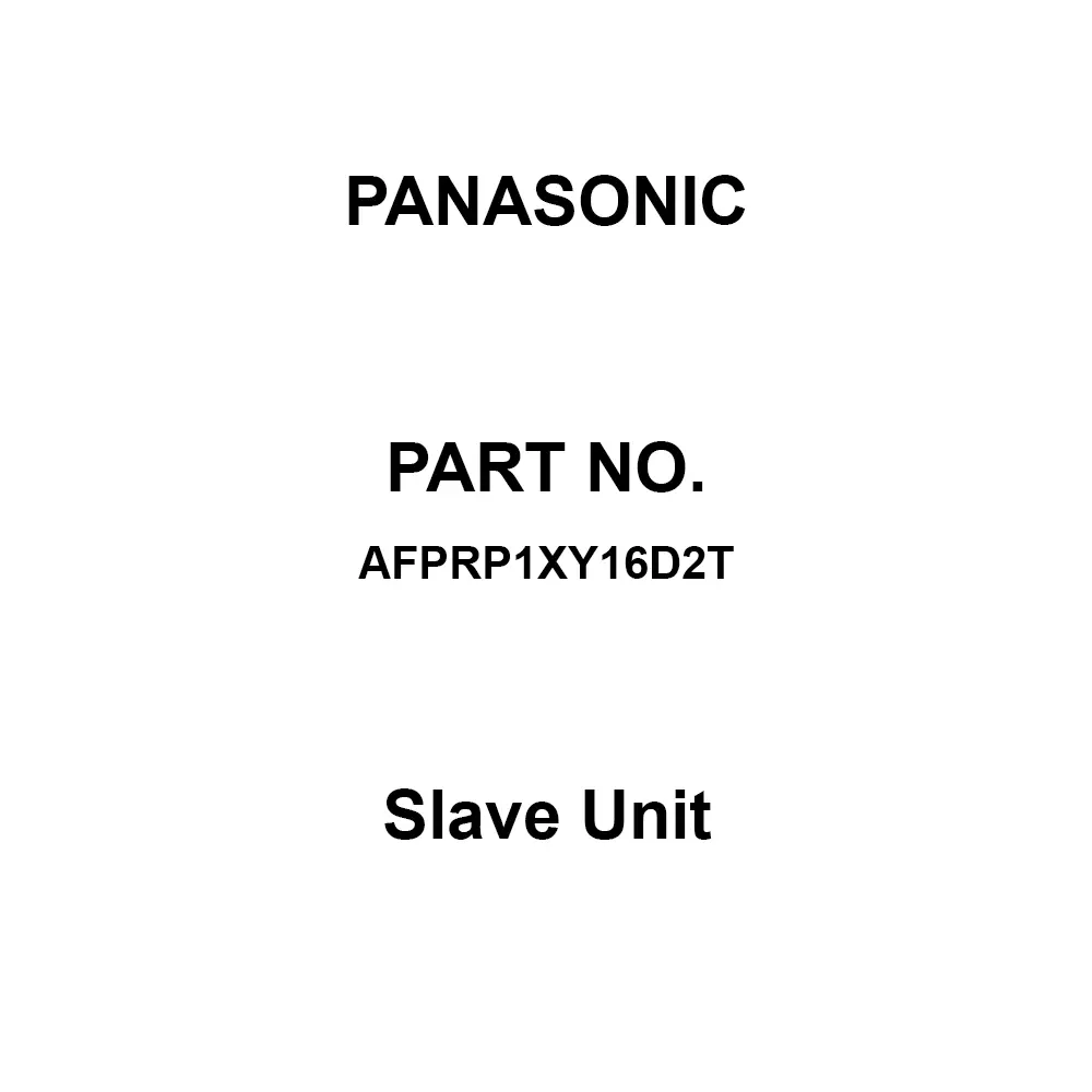 Panasonic Slave Unit8 inputs, 8 outputs DC input transistor output (sink), AFPRP1XY16D2T