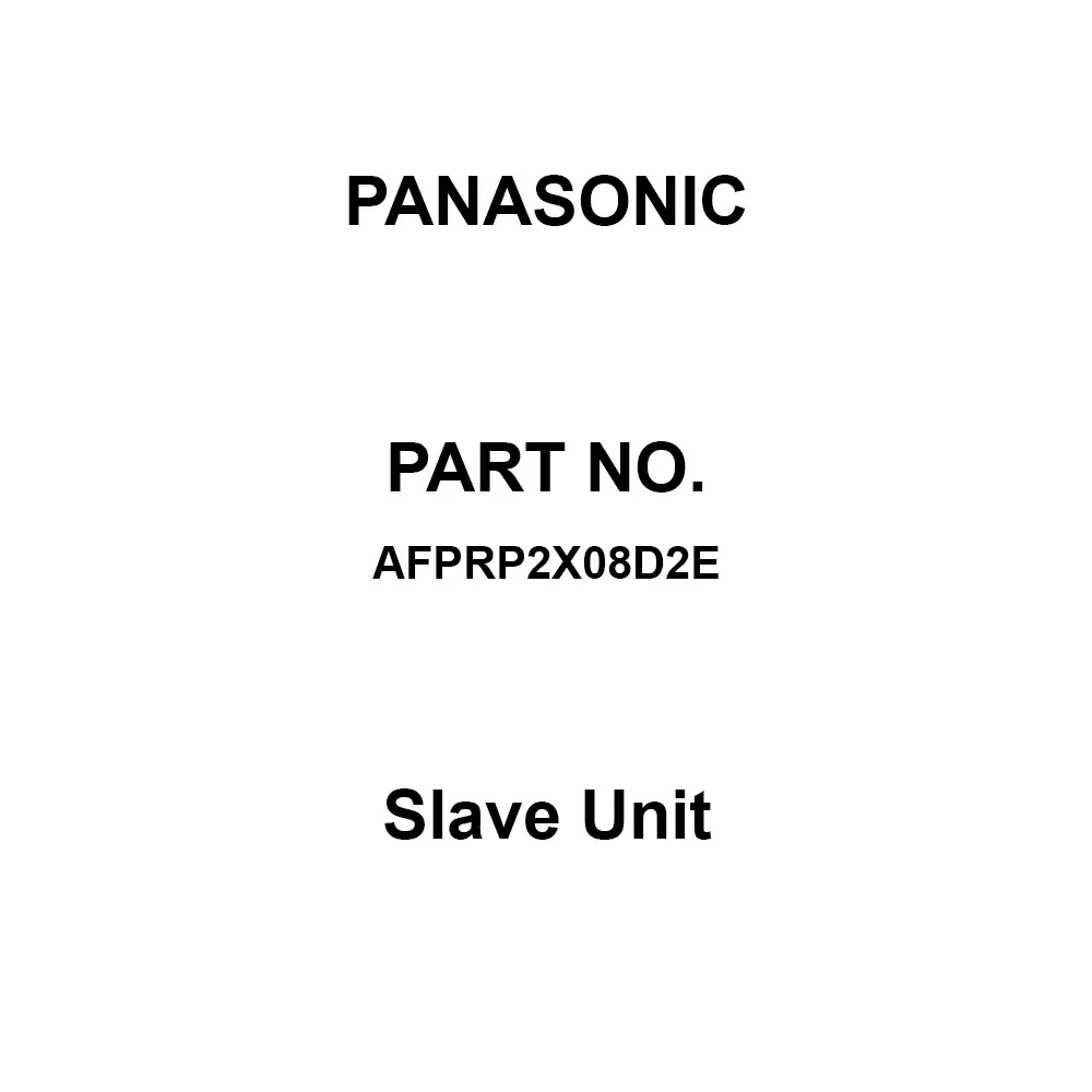Panasonic Slave Unit8 points DC input, AFPRP2X08D2E