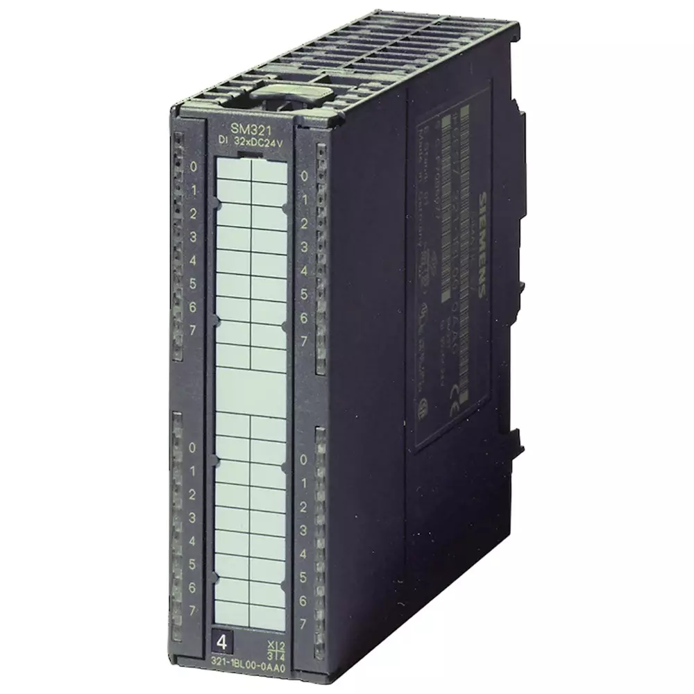 Siemens S7 300 Series Digital Input SM321 Expansion Module with 16 Digital Input and 24 V DC Supply Voltage, 6ES73211BH020AA0