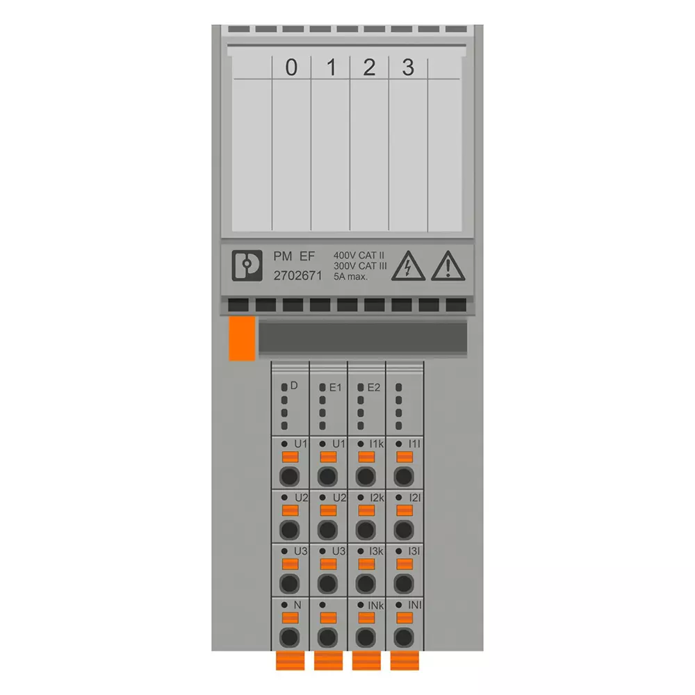 Phoenix Function Module Block Modular 2 Interface Light Grey 100 Mbps 400 V AC (phase/neutral) or 690 V AC (phase/phase) for Industrial Use, 2702671