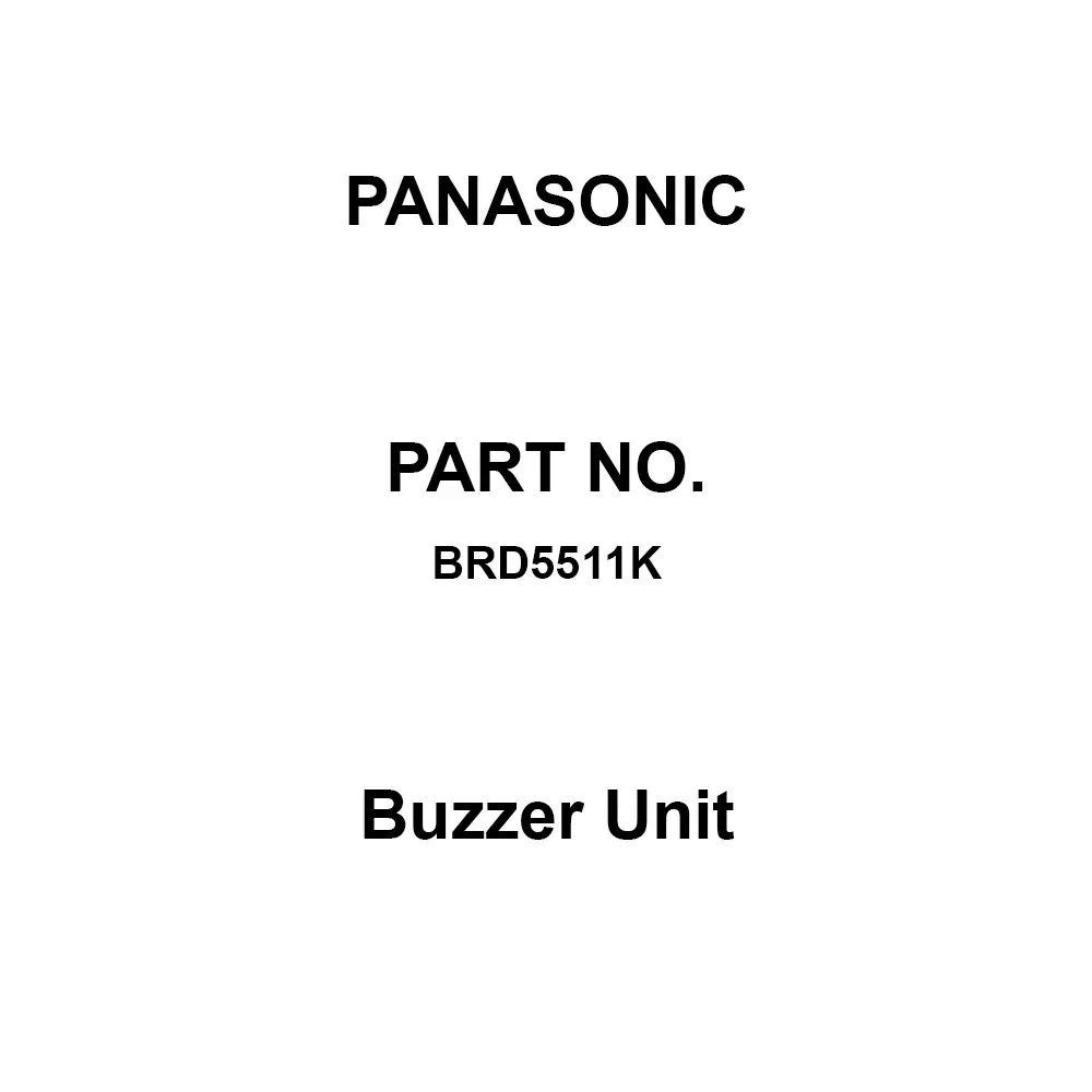 Panasonic Buzzer Unit AC 100 V Rated Voltage, BRD5511K
