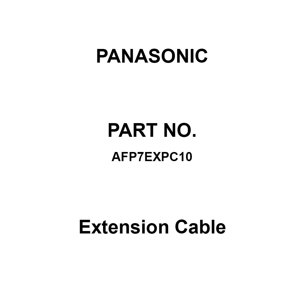Panasonic Extension Cable 10 m Length, AFP7EXPC10