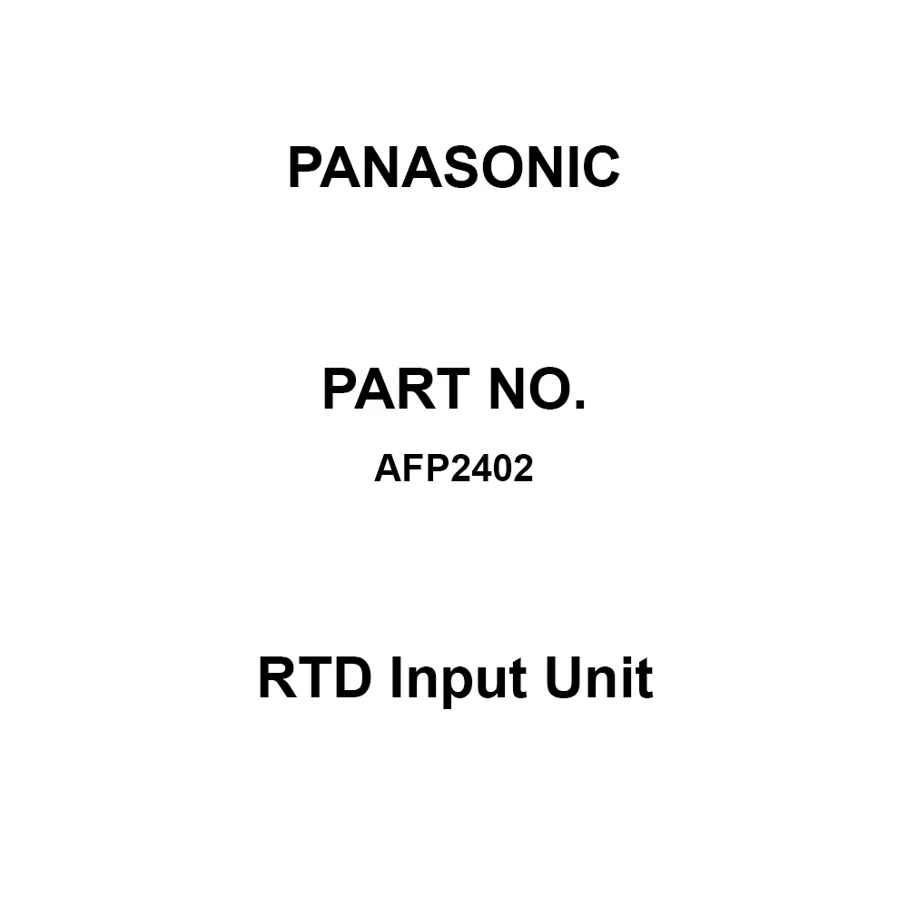 Panasonic RTD Input Unit 8 Channel, AFP2402