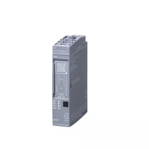 Siemens ET 200SP Series I/O Expansion Module DQ 8x24VDC/0.5A ST PU1 with 24 V DC Rating and 1 W Power Loss, 6ES71326BF010BA0