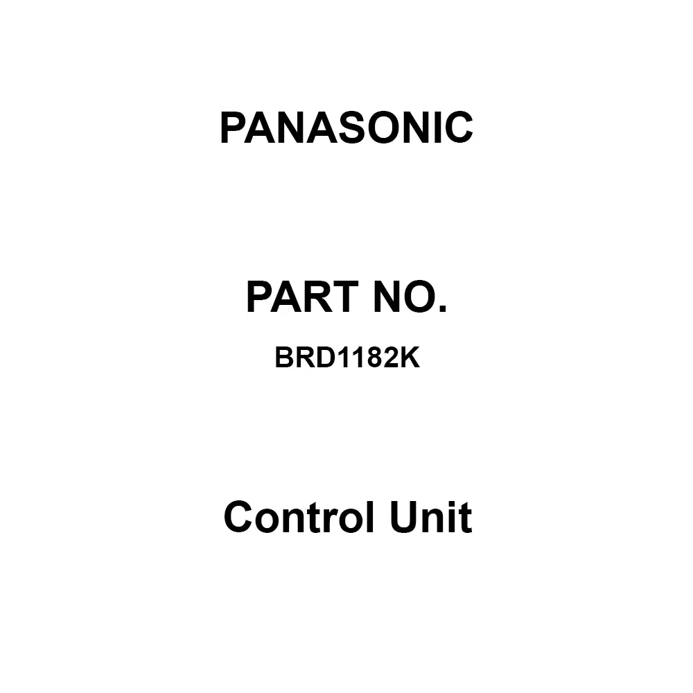 Panasonic Control Unit AC 200 or AC 100 V 170x80 mm, BRD1182K