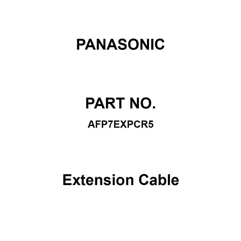 Panasonic Extension Cable 0.5 m Length, AFP7EXPCR5