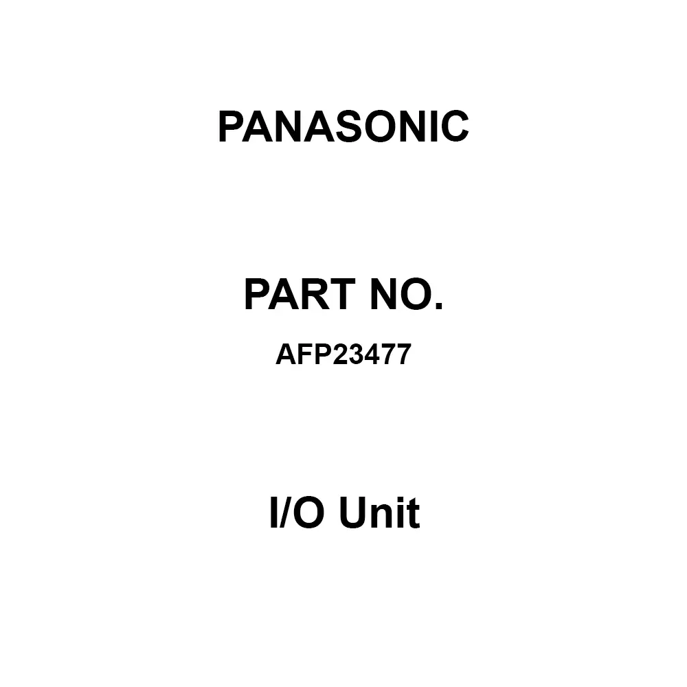 Panasonic I/O Unit32 inputs 32 outputs Connector, AFP23477