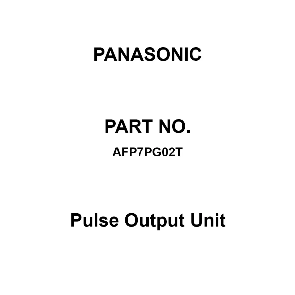 Panasonic Pulse Output Unit 1 pps to 500 kpps, AFP7PG02T