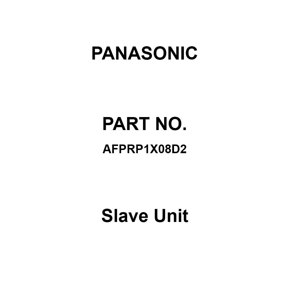 Panasonic Slave Unit8 points DC input, AFPRP1X08D2