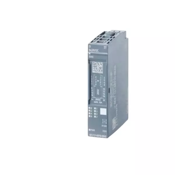 Siemens ET 200SP Series I/O Expansion Module DI 8x24 V DC HF PU1 with 24 V DC Rating and 1.5 W Power Loss, 6ES71316BF000CA0