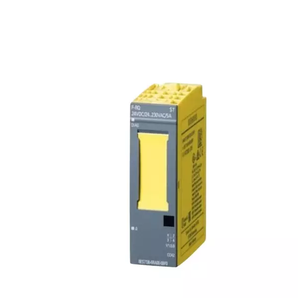 Siemens ET 200SP Series Fail Safe I/O Expansion Modules F-RQ 24 - 48 V DC/24 - 230 V AC/5 A ST with 24 V DC Rating and 1 W Power Loss, 6ES71366RA000BF0