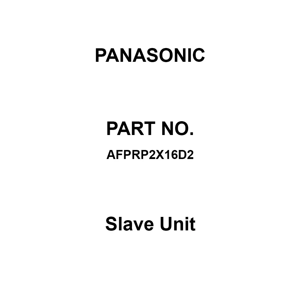 Panasonic Slave Unit16 points DC input, AFPRP2X16D2