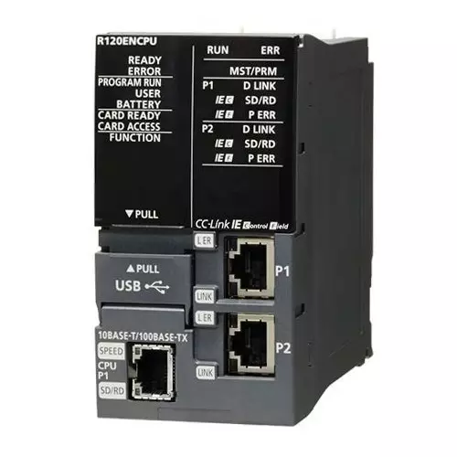 Mitsubishi Electric IQ-R PLC Central Processing Unit Standard CPU (With CC-Link IE) STEPS 1200K Program Memory 1.49 A, R120ENCPU