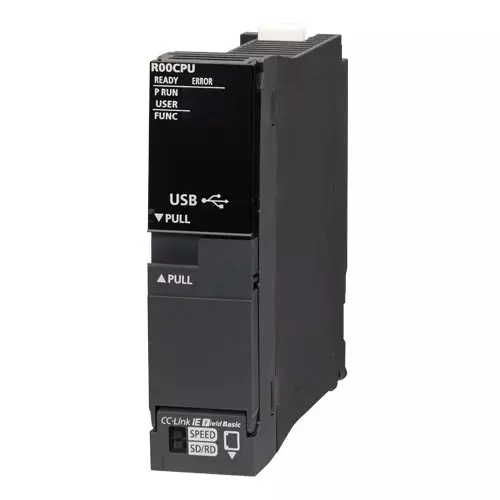 Mitsubishi Electric IQ-R PLC Central Processing Unit Standard CPU STEPS 10K Program Memory 0.67 A, R00CPU