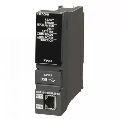 Mitsubishi Electric IQ-R PLC Central Processing Unit Standard CPU STEPS 1200K Program Memory 0.67 A, R120CPU