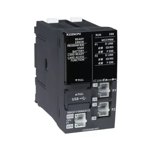 Mitsubishi Electric IQ-R PLC Central Processing Unit Standard CPU (With CC-Link IE) STEPS 320K Program Memory 1.49 A, R32ENCPU