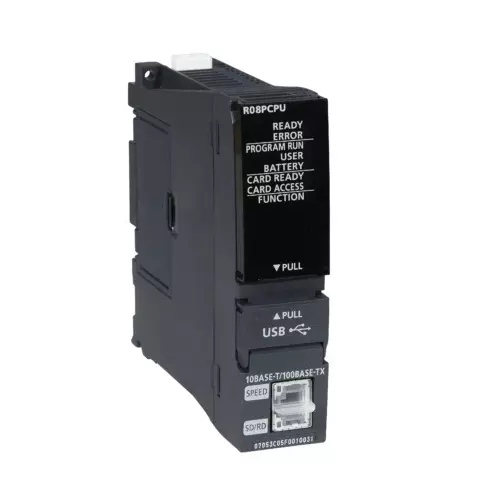 Mitsubishi Electric IQ-R PLC Central Processing Unit Process CPU STEPS 80K Program Memory 0.76 A, R08PCPU