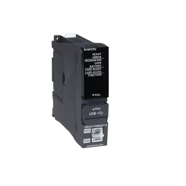 Mitsubishi Electric IQ-R PLC Central Processing Unit Process CPU STEPS 160K Program Memory 0.76 A, R16PCPU