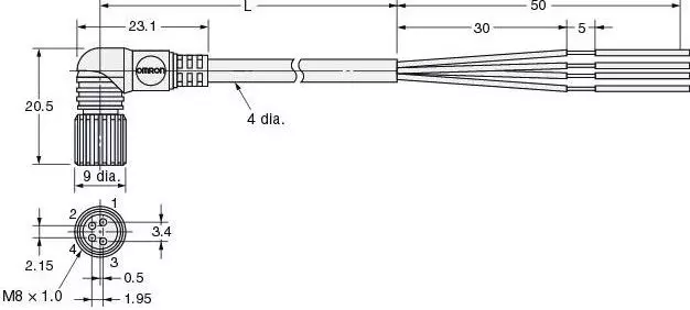 Omron Connectors For Proximity Sensor & Its XS3F-M422-402-A