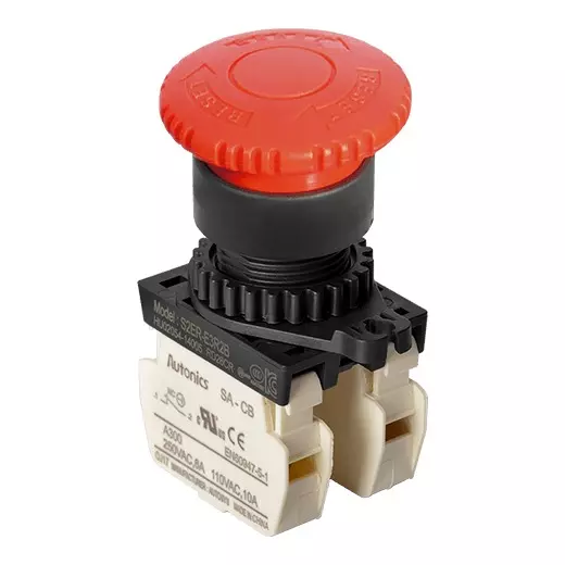 Autonics S2ER Series S2ER-E3R2B 22/25 mm Emergency Push Button