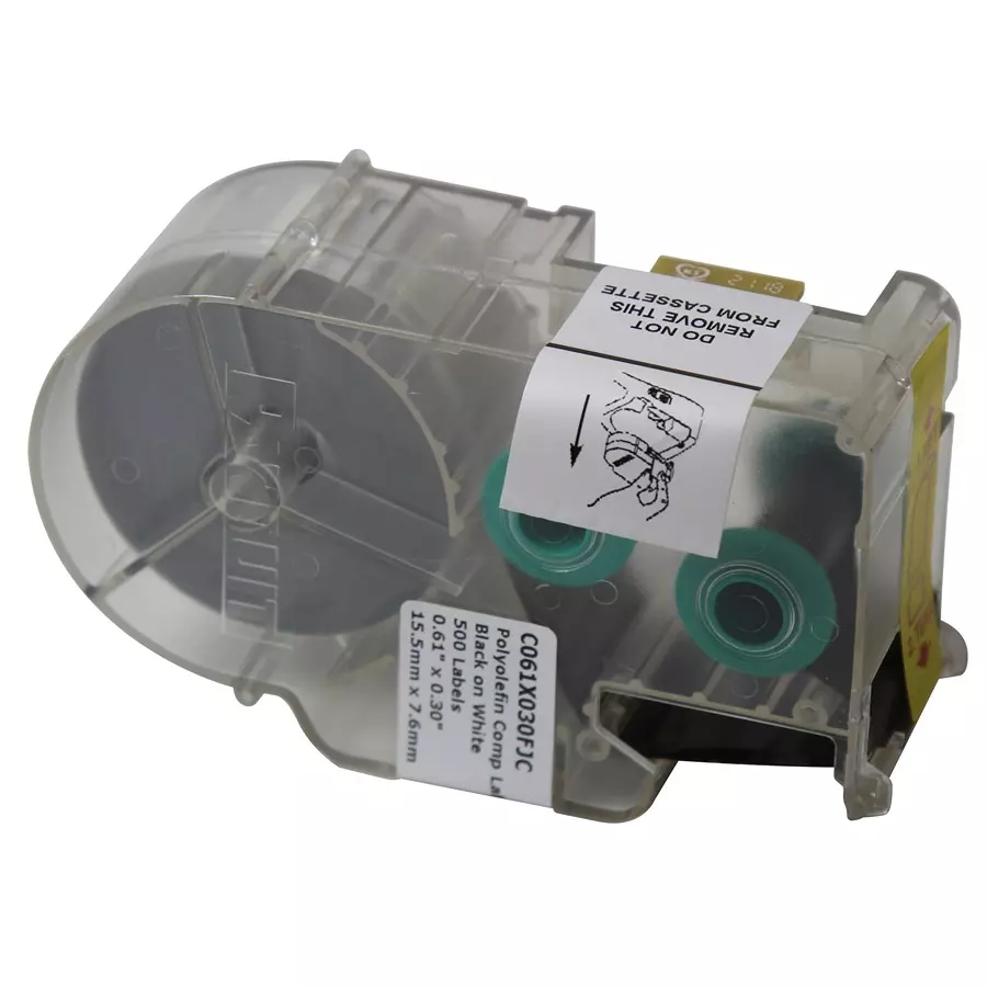 PANDUIT Label Printers Tape LABEL PRINTER TAPE, ADHESIVE, 15.5MM, C061X030FJC (Pack of 500)