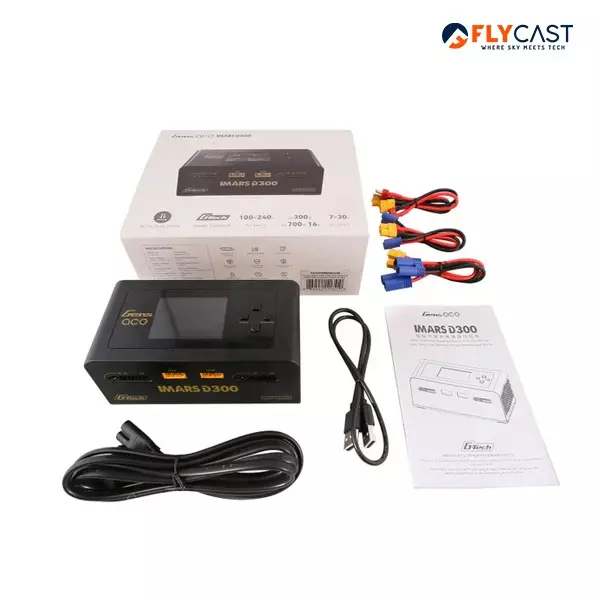 Flycast Gem ACG IMARS D300 Battery Charger With 1-6 S Balance Cells and 0.1-16 A x 2 Charging Current