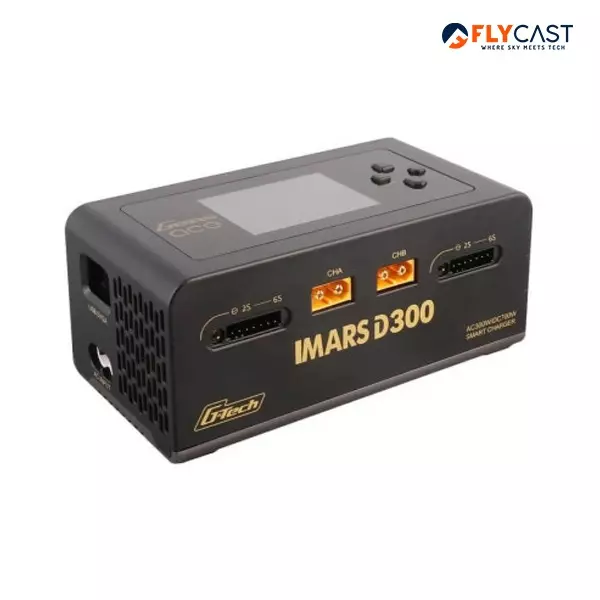 Flycast Gem ACG IMARS D300 Battery Charger With 1-6 S Balance Cells and 0.1-16 A x 2 Charging Current