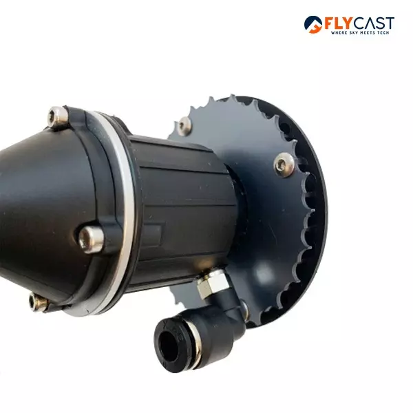 Flycast Centrifugal Nozzle With IP55 Rating Aluminium Alloy Shell and 50-200 Microns Particle Size