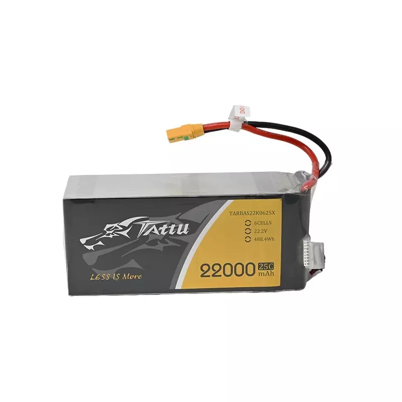Flycast Tattu 22000 mAh LiPo Battery 22.2V, 25 C Discharge Rate and 6 Cells