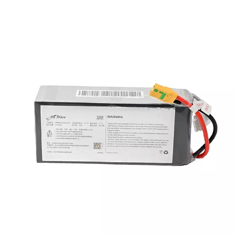 Flycast Tattu 22000 mAh LiPo Battery 22.2V, 25 C Discharge Rate and 6 Cells