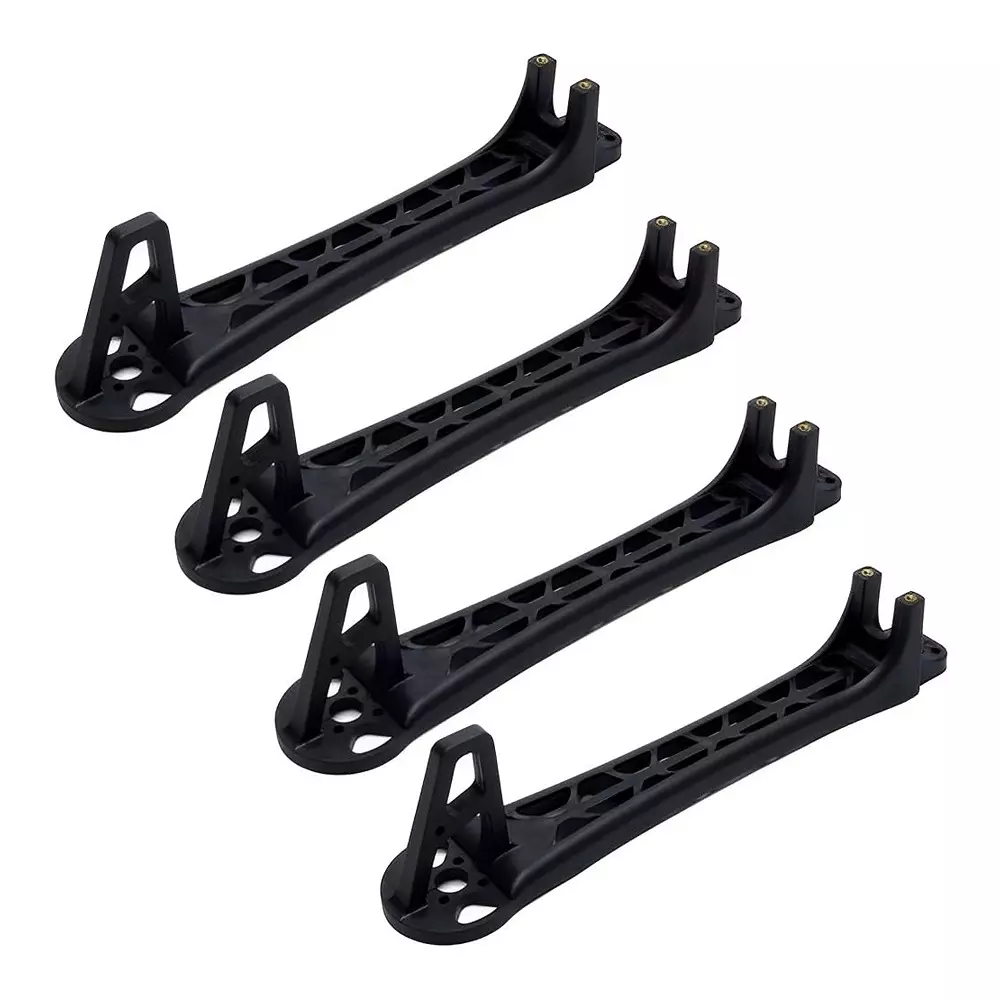 Invento Replacement Leg Arm Nylon Plastic Black 220 mm Length 3 mm Motor Mounting Hole Daimeter, ISC 080-BA2 (Pack of 4 Pcs)