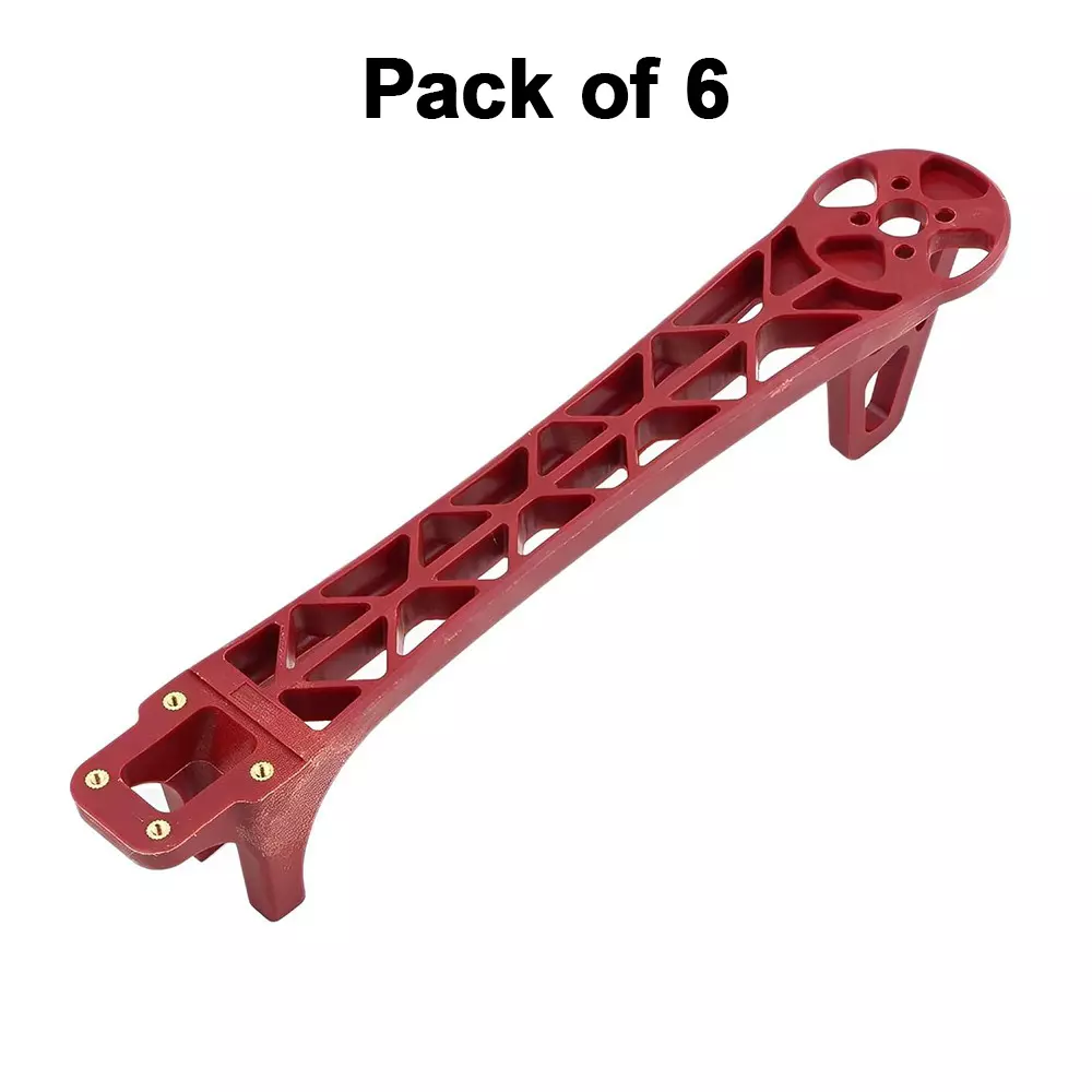 invento-replacement-leg-arm-nylon-plastic-red-220-mm-length-3-mm-motor-mounting-hole-daimeter-isc-080-ra3-pack-of-6-pcs