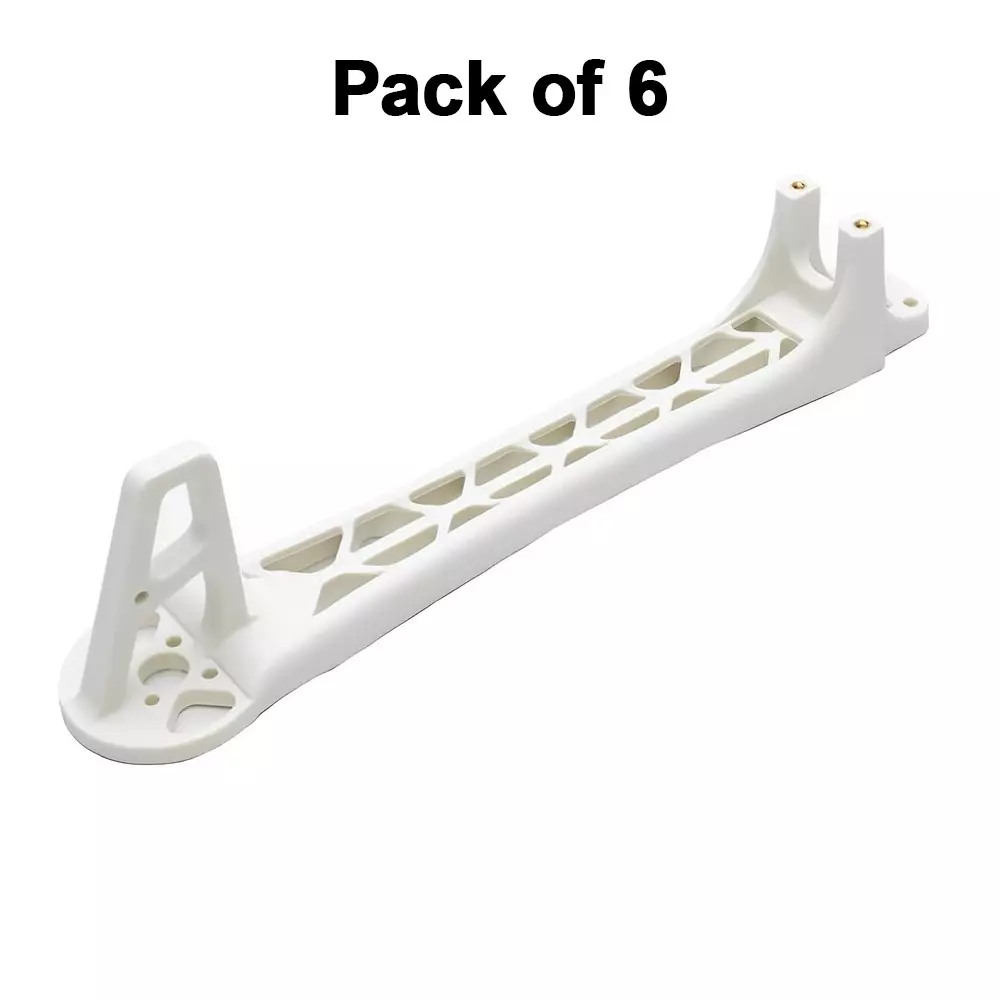 invento-replacement-leg-arm-nylon-plastic-white-220-mm-length-3-mm-motor-mounting-hole-daimeter-isc-080-wa3-pack-of-6-pcs