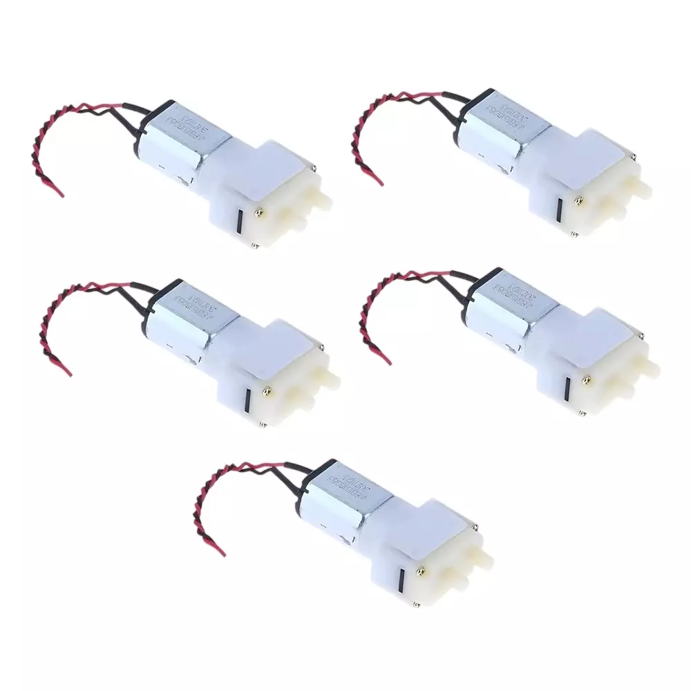 Invento Mini DC Pump 1.2 L/min Flow Rate DC 3-6 V Rated Voltage 0.28 A Working Current 50 KPa Pressure, ISC 1122-N3 (Pack of 5 Pcs)