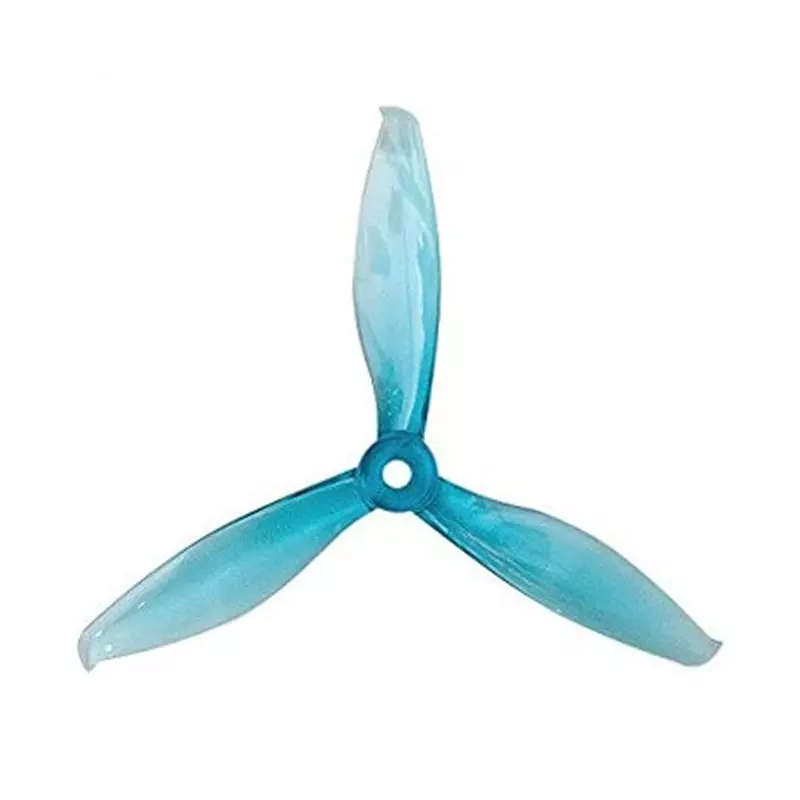 Orange HD 5149(5.1X4.9) Tri-Blade Flash Propellers 2CW+2CCW 2 Pair-Transparent Blue
