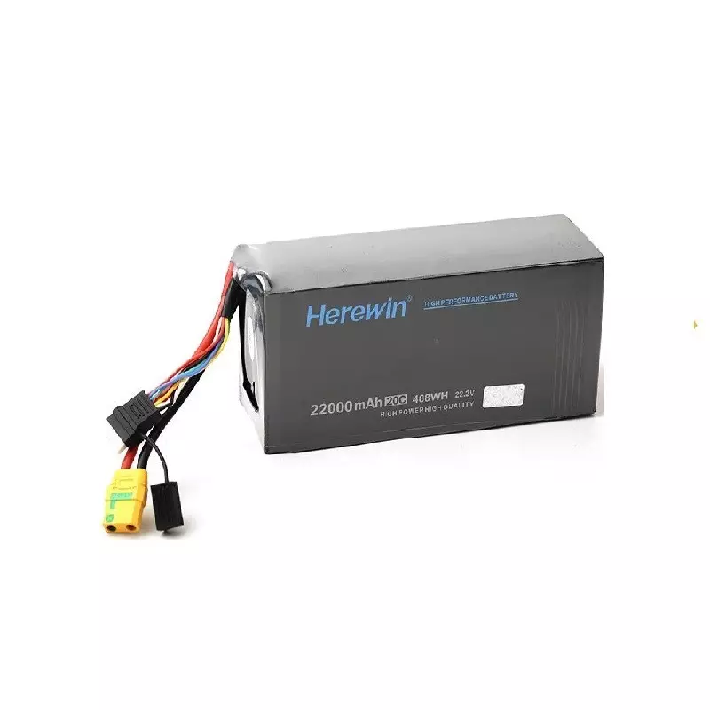 Flycast Herewin 22000 mAh LiPo Battery 22.2V, 25 C Discharge Rate and 6S Configuration