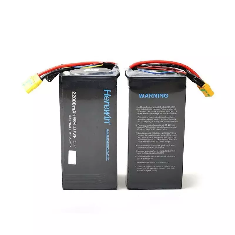 Flycast Herewin 22000 mAh LiPo Battery 22.2V, 25 C Discharge Rate and 6S Configuration