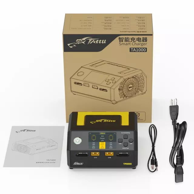 Flycast TA 1000 Battery Charger With 2 Channels and Max. 25 A x 2 Charging Current for Charging Drone Batteries