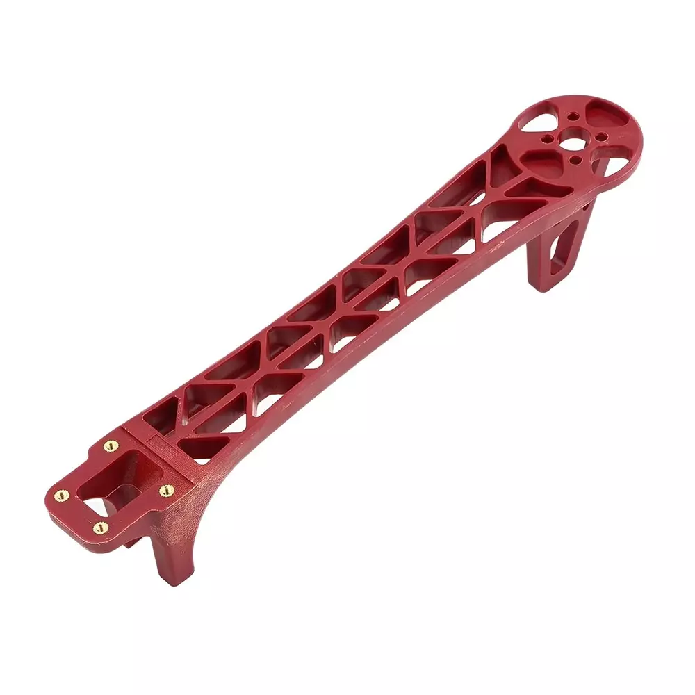 Invento Replacement Leg Arm Nylon Plastic Red 220 mm Length 3 mm Motor Mounting Hole Daimeter, ISC 080-RA